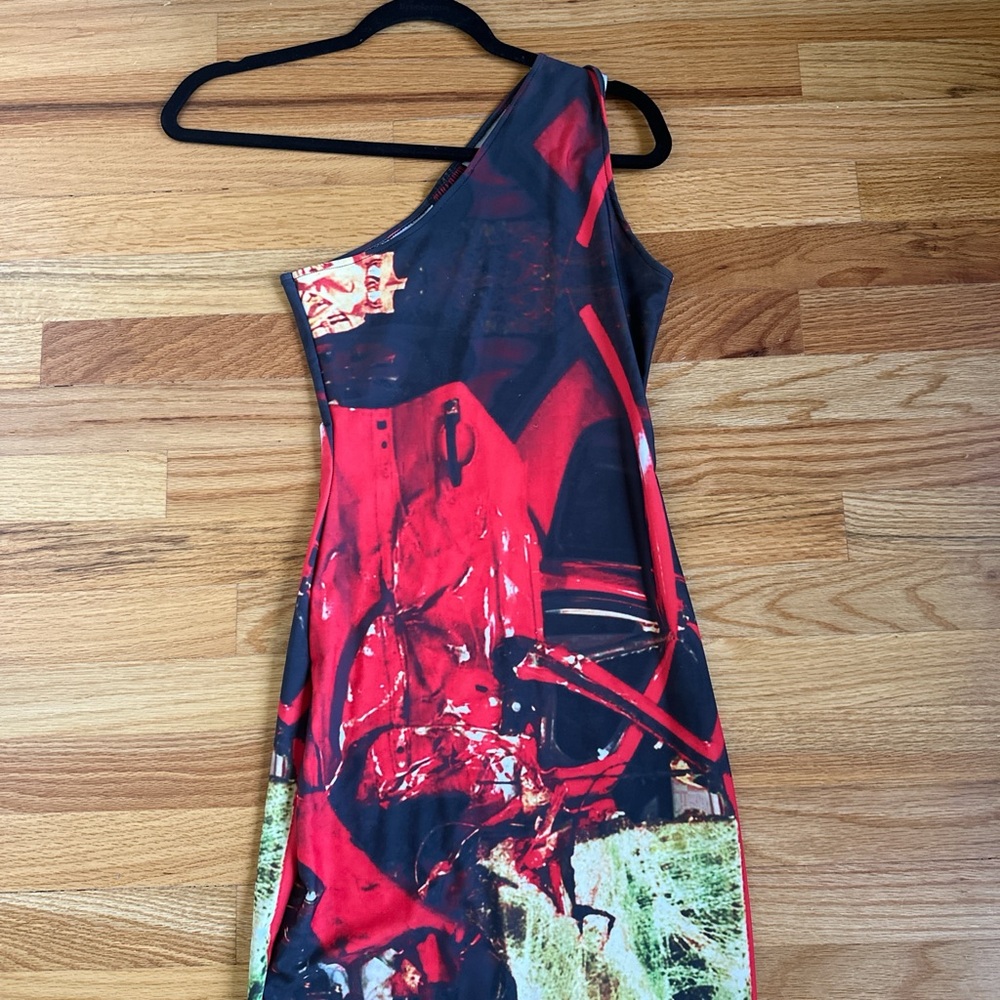 Tara hakin engine print dress worn once